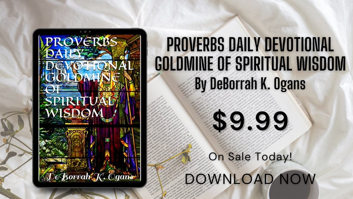 Whizbuzz's tweet photo. Feed your soul with a daily helping from 'Proverbs Daily Devotional Goldmine Of Spiritual Wisdom'. Start reading now: https://t.co/YM1IuhdQKR #ReadingForTheSoul #DeBorrahKOgans https://t.co/S8hTbeiTLt
