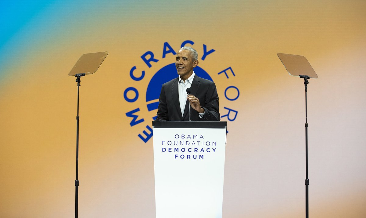 ObamaFoundation's tweet image. The 2024 #DemocracyForum kicks off at 12 pm CT! Whether you’re one of our #ObamaLeaders or an everyday citizen looking to learn more about pluralism and what you can do to help strengthen our democracy — we can’t wait for you to join us virtually! obama.org/2024-democracy…