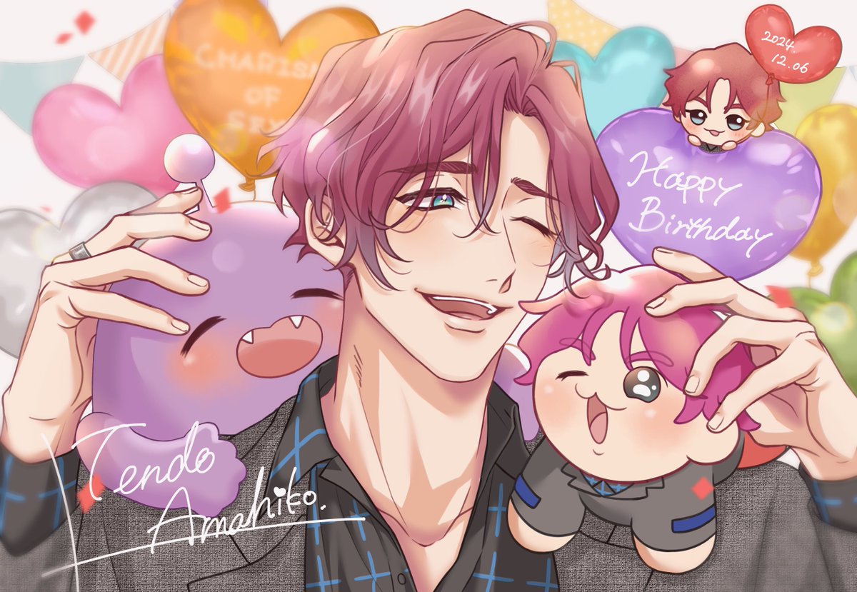 性一杯の幸せで溢れますように🕊️💜 #天堂天彦生誕祭2024 #天堂天彦 