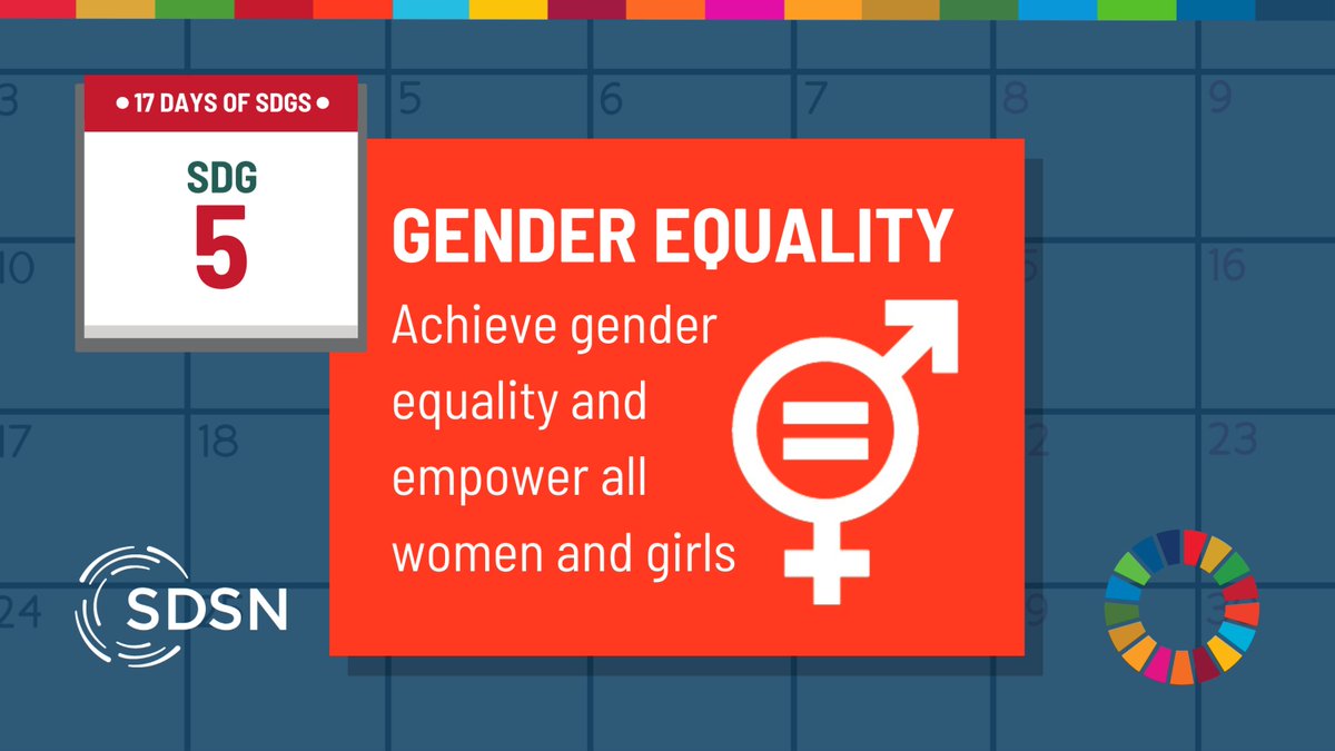 UNSDSN's tweet photo. ⭐ Happy #17DaysofSDGs! Today, we're highlighting #SDG5: Gender Equality.
The @UNSDSN recognizes that #genderequality is essential for a sustainable and equitable future.
Explore five gender-focused initiatives from the SDSN’s networks: https://t.co/nD2MC94VAo https://t.co/j5iiBbSzTK