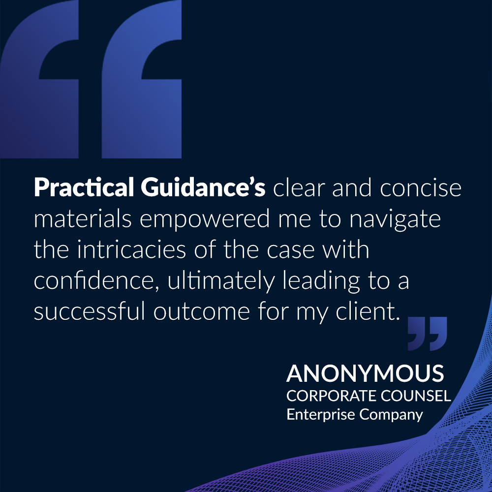 LexisNexis's tweet image. Empower your legal practice with clear and concise resources that guide you through complex cases. Practical Guidance helps you achieve confident, successful outcomes.

Get your free trial today! 
👉 bit.ly/42c11bJ 

#TestimonialThursday #PracticalGuidance