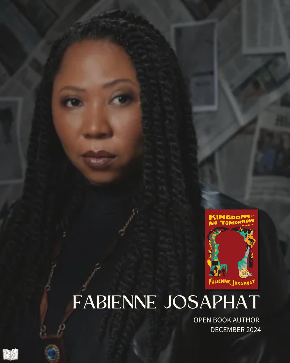 Fabienne Josaphat, who wrote KINGDOM OF NO TOMORROW, is our December #OpenBook author! She shares her favorite reading spot, what inspired her to write her novel, and more.

Read our interview: bit.ly/4iiMO5y