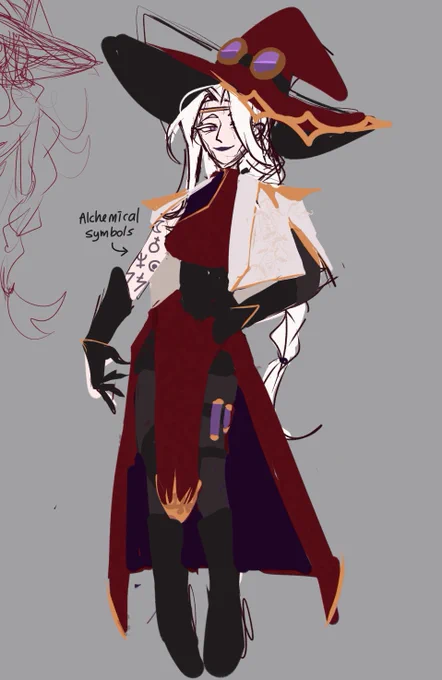 [oc] little alchemist design for some oc shipping 