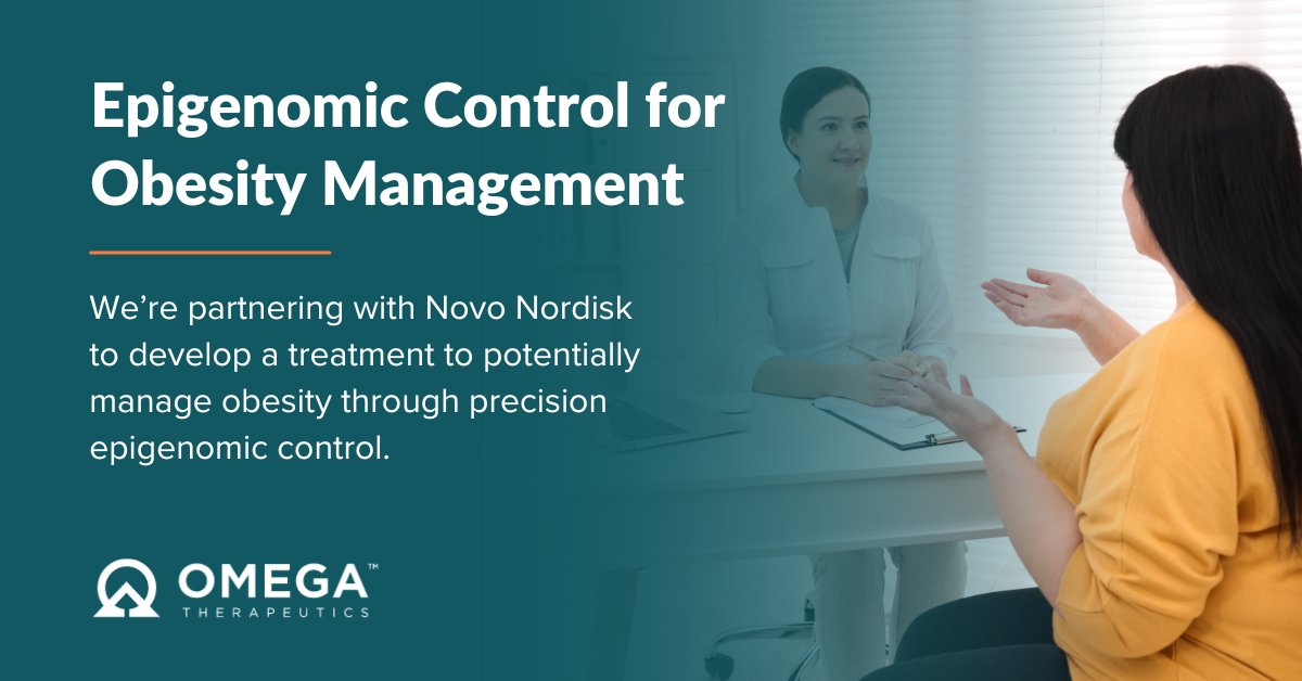 Omega Therapeutics (@omegatx) on Twitter photo Currently available #obesity treatments focus on appetite management and may not be effective for every patient. At Omega, we’re partnering with <a href="/NovoNordisk/">Novo Nordisk</a> to potentially reimagine obesity management using an #EpigenomicController. Read more here: bit.ly/4cgF53K Currently available #obesity treatments focus on appetite management and may not be effective for every patient. At Omega, we’re partnering with <a href="/NovoNordisk/">Novo Nordisk</a> to potentially reimagine obesity management using an #EpigenomicController. Read more here: bit.ly/4cgF53K