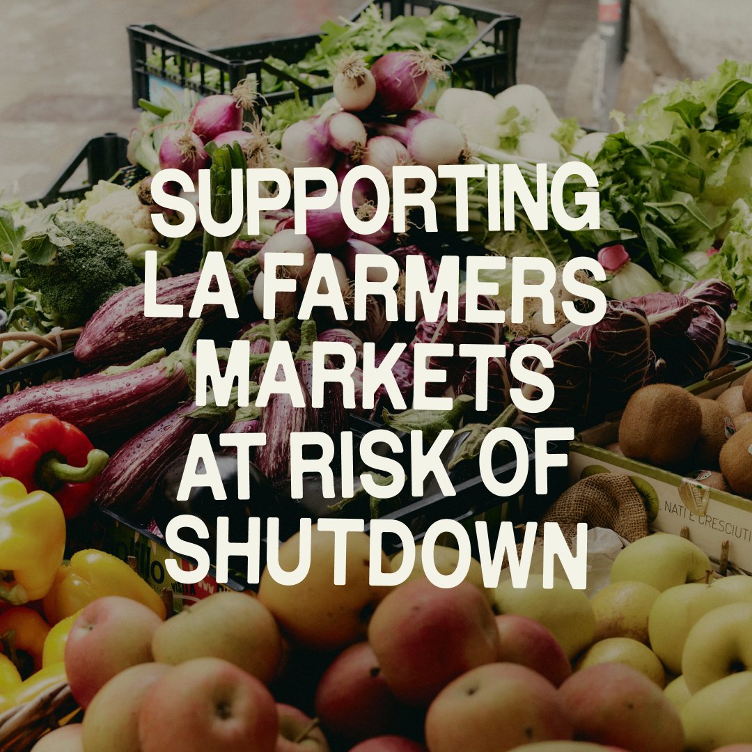 sweetgreen's tweet photo. we're proud to help keep eight LA Farmers Markets open by supporting Food Access LA and our shared goal of connecting communities to local food directly from farmers. https://t.co/L1tkmmzoqO
