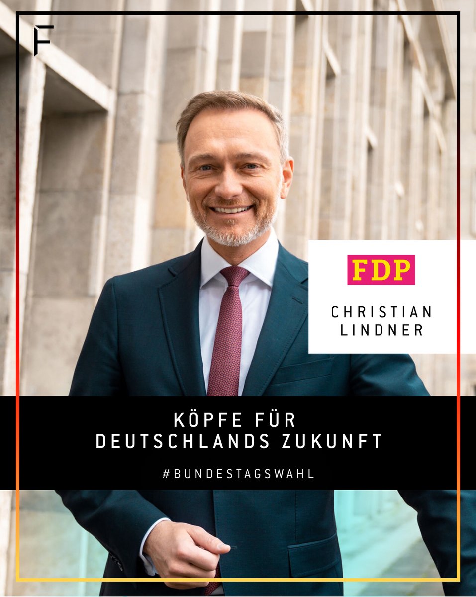 Heute stelle ich einen weiteren politischen Kopf vor, den ich im anstehenden Wahlkampf unterstütze: <a href="/c_lindner/">Christian Lindner</a>  

Ja, die FDP hätte in der Regierung effektiver sein können, aber sie hatte auch den Mut, diese zu beenden. Hierbei haben viele FDP-Minister verloren und Christian hat
