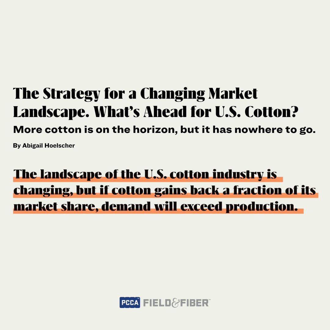 PlainsCotton's tweet image. Want to know why demand for cotton has been declining? Abigail Hoelscher, Senior Market Analyst at PCCA, provides an in-depth analysis of the economic influences in the latest edition of Field & Fiber. Read more here: bit.ly/4g2Fw46
#CottonMarket #EconomicAnalysis #PCCA