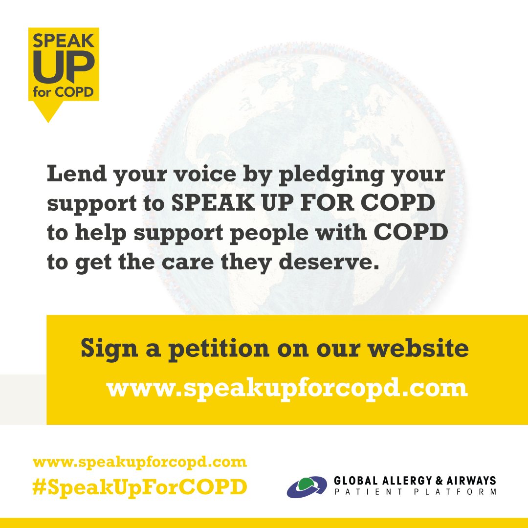 gaapporg's tweet photo. The #SpeakUpforCOPD campaign is intended to raise awareness and understanding of COPD amongst policymakers and healthcare decision makers by amplifying the voices of patients, the COPD community and the public.

Lend your voice:
https://t.co/RDyIRs1BFM

#COPDcare https://t.co/icMDHphNKN