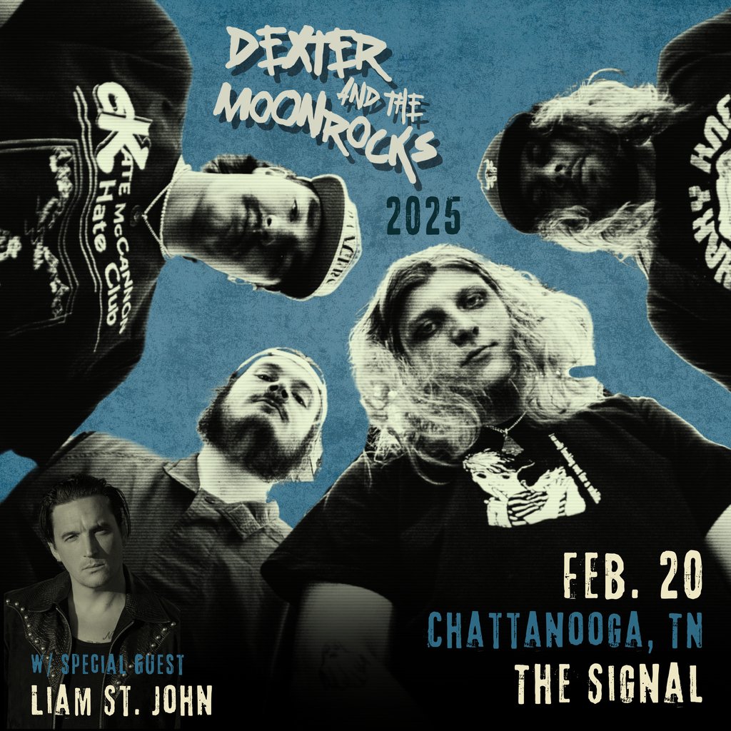Don't be 'sad in...' Chattanooga, come to the Dexter And The Moonrocks show on February 20th! They're bringing Liam St. John to kick things off. Tickets are on sale now! Treat yourself. 

🌚 bit.ly/4i6Gm1E