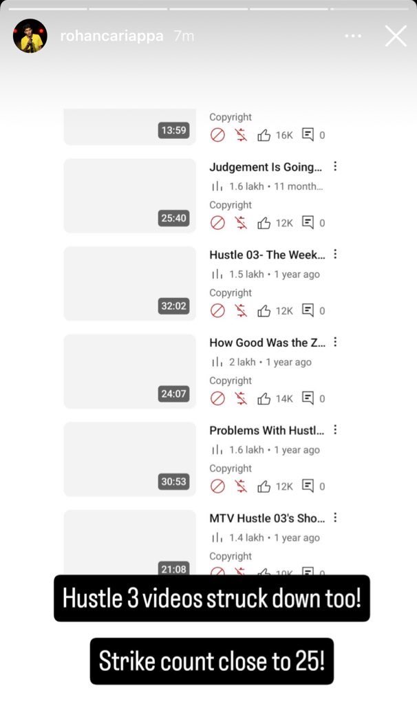 UtsavJha01's tweet photo. Hey @RockWithboAt @royalenfield
MTV Hustle gave 50 strikes to Rohan Cariappa’s channel for honest reviews, terminating it. Now they’re forcing an apology &amp; threatening defamation.

You’re supporting censorship, not creativity.

#BackOffBoat #BackOffRoyalEnfield https://t.co/HlEWCPfzix