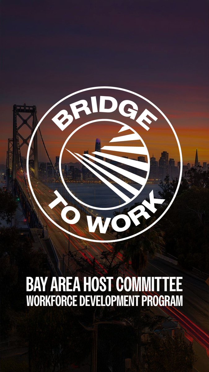 bayareaHC's tweet photo. We’re thrilled to introduce our groundbreaking workforce development program, Bridge to Work, alongside our Anchor Partner, @TippingPoint.

Tipping Point will serve as the program’s core orchestrator and stakeholder convener. Together, we’re connecting 500 participants to jobs created by marquee events including @NBAAllStar 2025, @SuperBowl LX and @FIFAWorldCup 26™, while creating pathways for long-term careers.

This partnership represents a shared vision of empowering individuals through innovation, workforce development, and sustainable career pathways.

Read full press release here: https://t.co/AO9ljKC41d

#BridgeToWork #WorkforceDevelopment #CareerDevelopment #BayAreaUnite