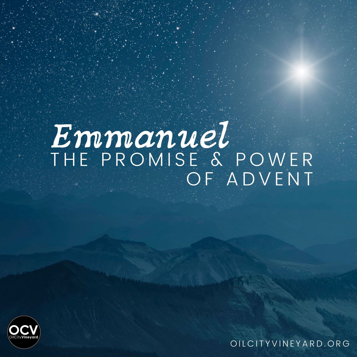 OcvOil's tweet photo. Join us this week as we continue our Advent series "Emmanuel--The Promise and Power of Advent." This week's sermon will be "When Good Breaks In." https://t.co/1AFAbqXKzP