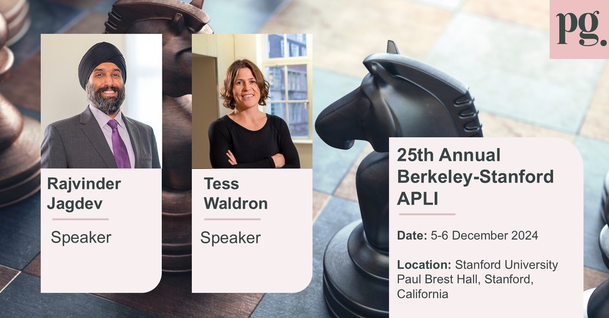 Powell Gilbert (@pg_llp) on Twitter photo <a href="/PG_LLP/">Powell Gilbert</a> Partners Rajvinder Jagdev & Tess Waldron <a href="/thiswayround/">Tess Waldron</a> at 25th Annual Berkeley-Stanford APLI on 5 & 6 December 2024. Tess speaking on a panel, Deep Dive Into Global Injunction Realities & Raj speaking on Global Trends in SEP Disputes.
More info bit.ly/49mxl0u <a href="/PG_LLP/">Powell Gilbert</a> Partners Rajvinder Jagdev & Tess Waldron <a href="/thiswayround/">Tess Waldron</a> at 25th Annual Berkeley-Stanford APLI on 5 & 6 December 2024. Tess speaking on a panel, Deep Dive Into Global Injunction Realities & Raj speaking on Global Trends in SEP Disputes.
More info bit.ly/49mxl0u