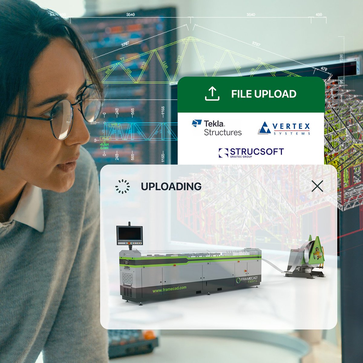 Open to Any Design Source: With Nexa production management platform, manufacturers can send production-ready files to the FRAMECAD process, no matter the design software, without time-consuming conversions.
#NexaLaunch #Construction #CFS #CFSteel #LGS 
hubs.li/Q02Zh6n60