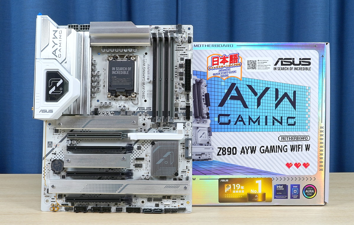 ASUS Z890 AYW GAMING WIFI W」はCore Ultra 9 285Kのフル負荷でもVRM 
