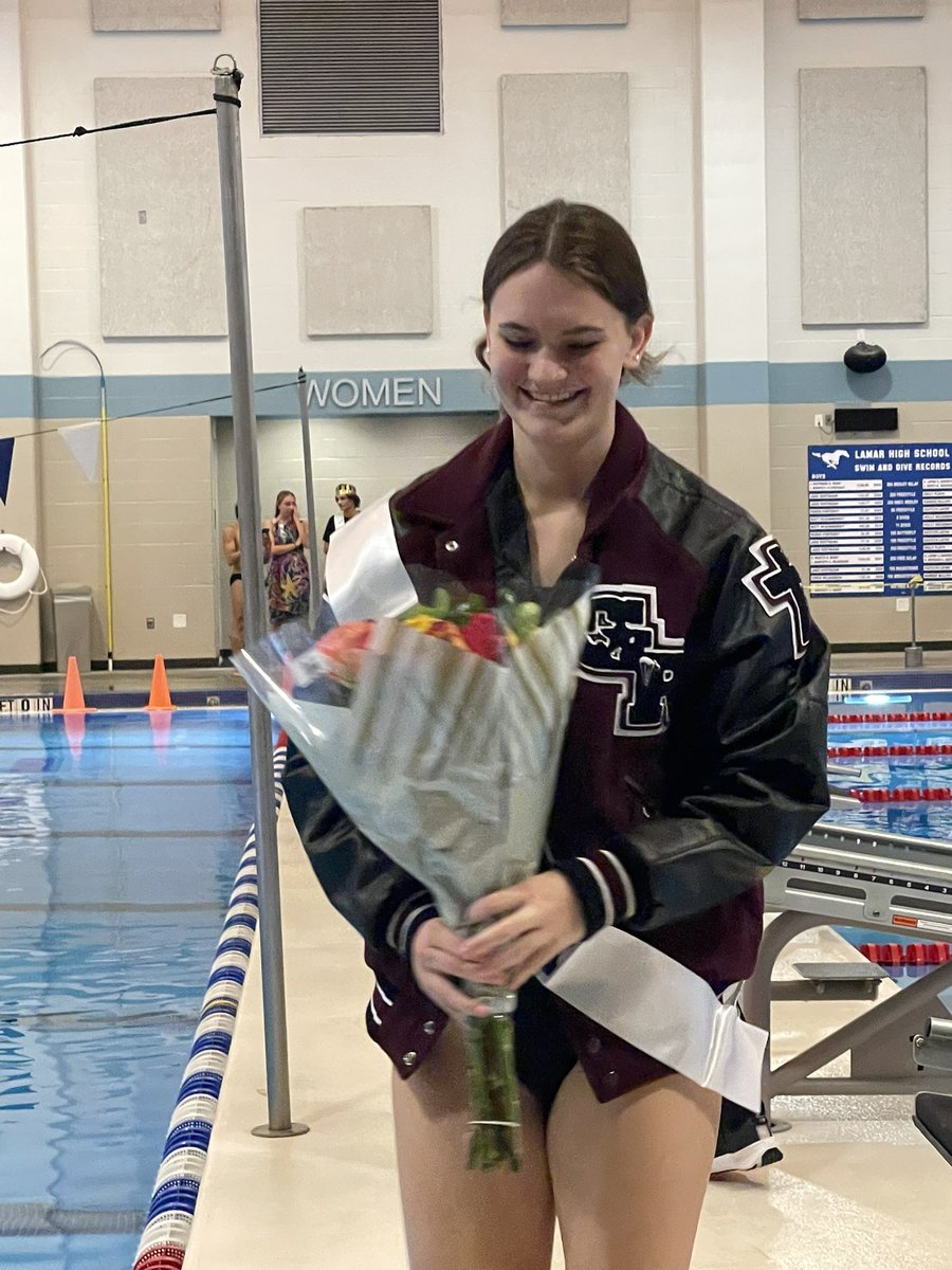 Senior night for LCISD Dive and my girl!!! <a href="/WeAreGRHS/">@WeAreGRHS</a>