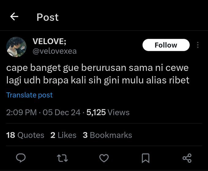 ngapain insecure ama cewek gatel