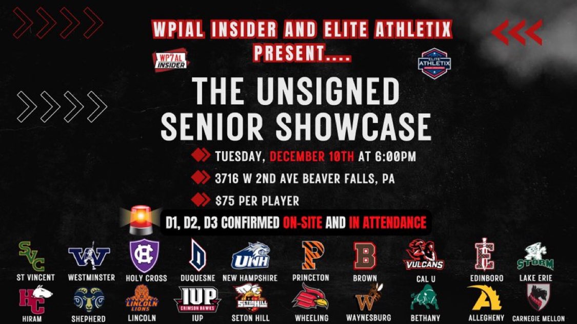 WPIAL_Insider's tweet photo. I only want players that are PISSED OFF and HUNGRY at the Unsigned Senior Event 🤬😤😡

Don’t give up on your football dreams because you didn’t sign on Signing day….  THERES ANOTHER SIGNING DAY IN FEB‼️

50+ college coaches ON SITE from 25+ schools 

⬇️
https://t.co/OqyReWVQLP https://t.co/mYmXwgG3Qo