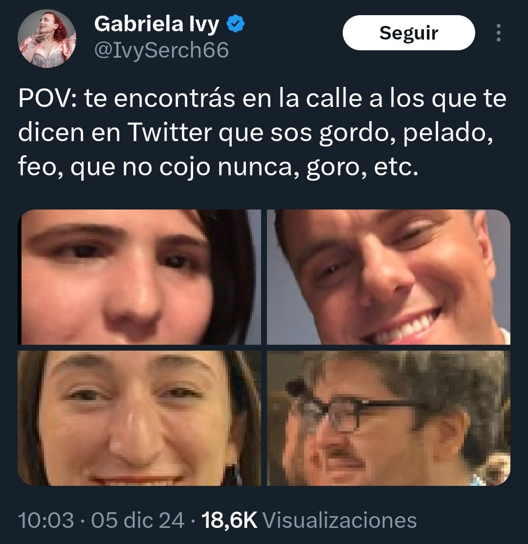 GordoLeyes's tweet photo. Pero ninguno de ellos juega a ser mujer teniendo un par de huevos y una pija. Abz. https://t.co/6VnqGNRcR0