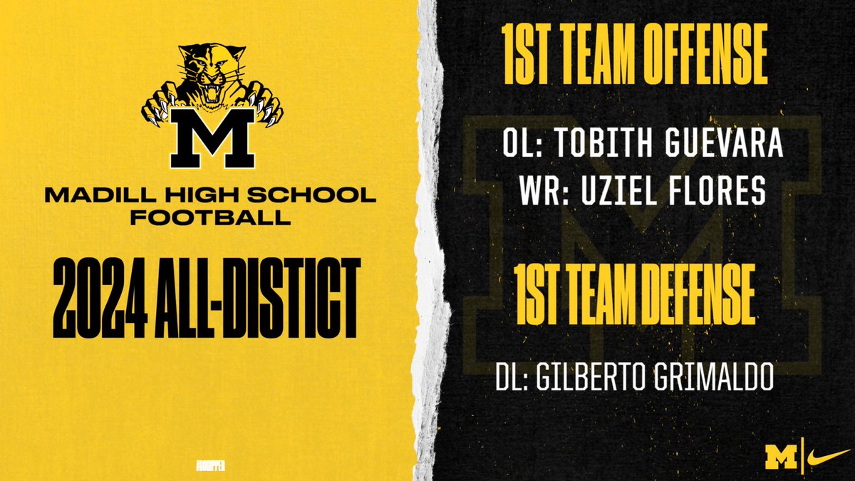 Congratulations to Tobith Guevara, Gilberto Grimaldo, and Uziel Flores for making the All-District football team!
