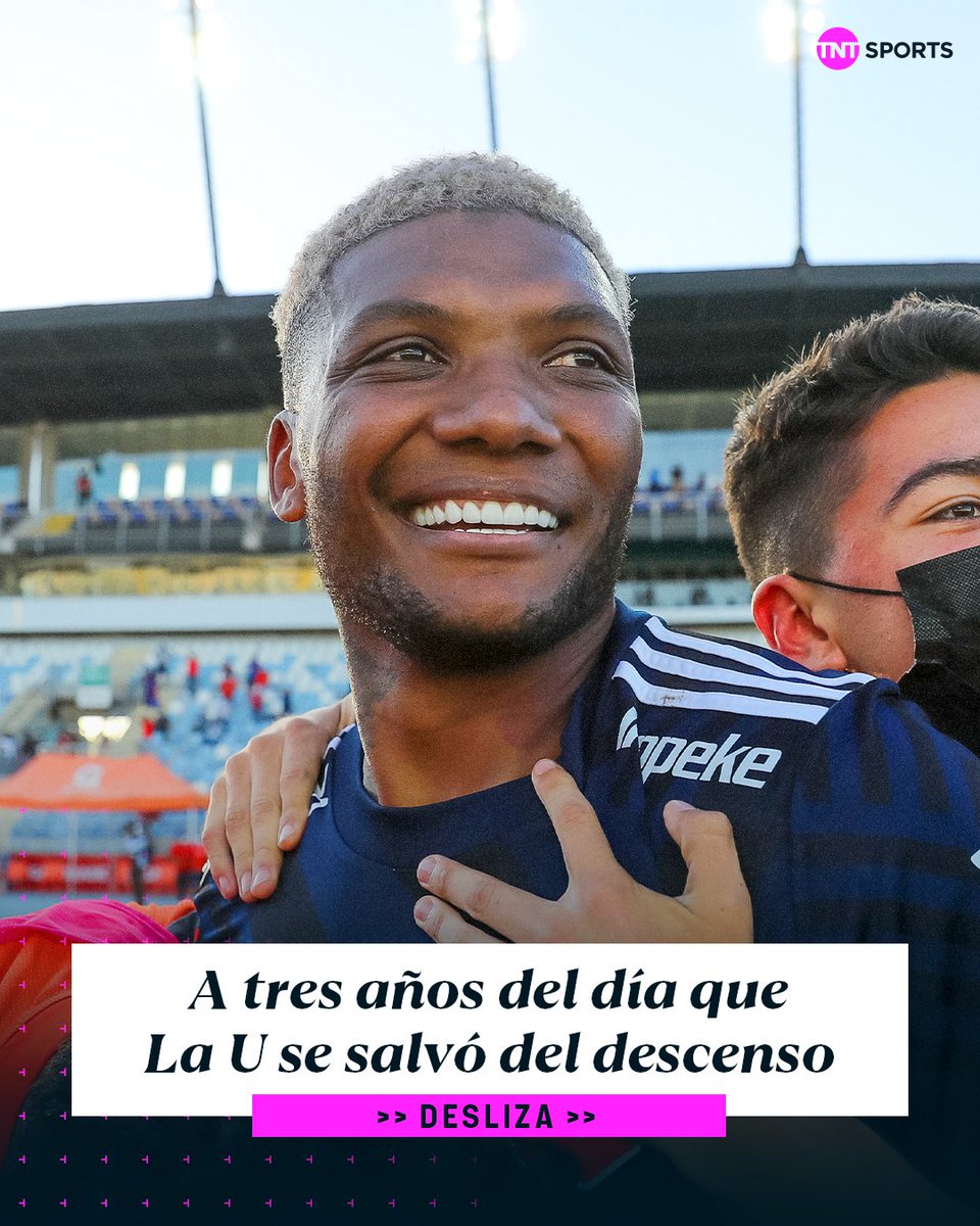 TNTSportsCL's tweet photo. 🙏💙⚽ A tres años del Milagro de Rancagua

Hace exactos 1.096 días, #LaU vencía agónicamente a Unión La Calera y con ello, se salvaba de perder la categoría por segunda vez en su historia.

Cachila Árias a los 84' y 90+3' y Junior Fernandes a los 90+4', fueron los autores de la épica gesta universitaria.