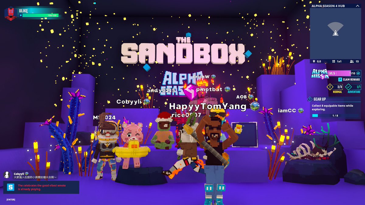 Chili Game (@chiligamestudio) on Twitter photo Fun party with my sandbox friends❤️
<a href="/TheSandboxGame/">The Sandbox</a>
<a href="/TheSandboxCH/">The Sandbox 中文專頁</a>
<a href="/borgetsebastien/">Sebastien 🏞</a>
<a href="/ChiliOil_NFT/">ChiliOil</a> <a href="/Like_CG979/">LIKE</a> Fun party with my sandbox friends❤️
<a href="/TheSandboxGame/">The Sandbox</a>
<a href="/TheSandboxCH/">The Sandbox 中文專頁</a>
<a href="/borgetsebastien/">Sebastien 🏞</a>
<a href="/ChiliOil_NFT/">ChiliOil</a> <a href="/Like_CG979/">LIKE</a>