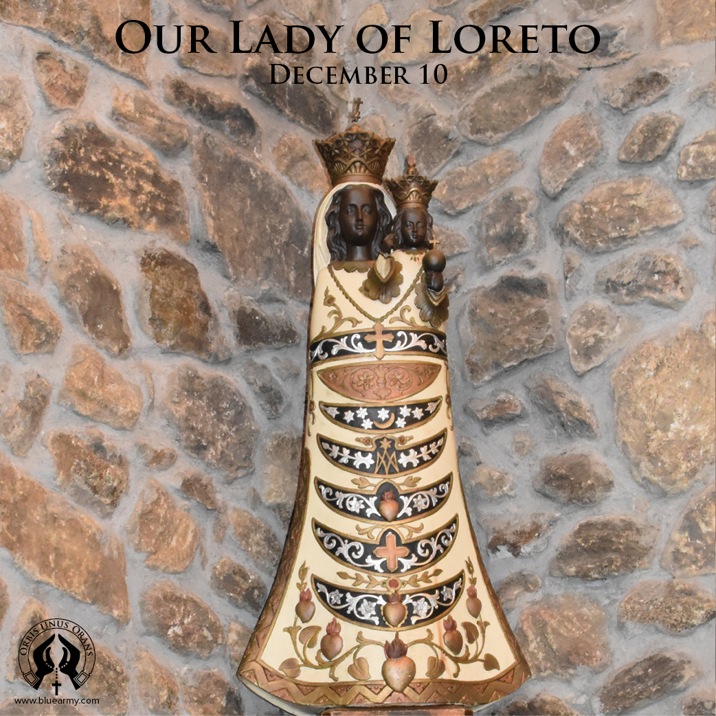FatimaBlueArmy's tweet photo. The Feast of Our Lady of Loreto is a special day for the Blue Army: Our Holy House is an exact replica of the Holy House of Loreto.
Celebrate this feast day with the Litany of Loreto:
https://t.co/TCgoDjenkz
#Loreto #holyhouse #Fatima #bluearmy #LitanyofLoreto https://t.co/9VfI2Qs7os