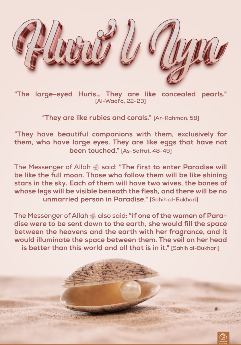 TracTerrorism's tweet photo. This #IslamicState (#IS) Al #Azaim Media poster, "Huri’l Iyn," focuses on the #Islamic theological description of the rewards awaiting believers in #Paradise, particularly the portrayal of "#Huri," or companions of Paradise.
Read more: https://t.co/uAlF2GPu6A https://t.co/JBIM97elLD