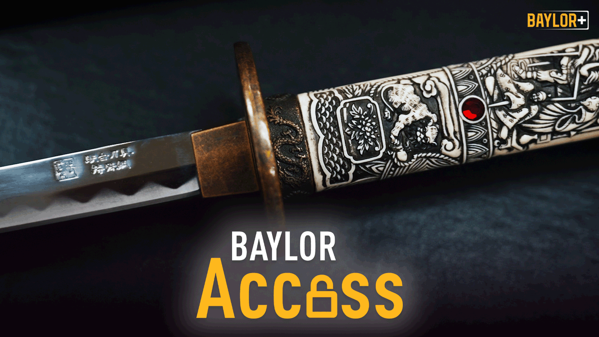 Take a tour of <a href="/BaylorVBall/">Baylor Volleyball</a> coach Ryan McGuyre's office and his impressive collection of swords -- and hear why they're so meaningful. ⚔

Cool feature streaming now 📽 Exclusively on Baylor+
