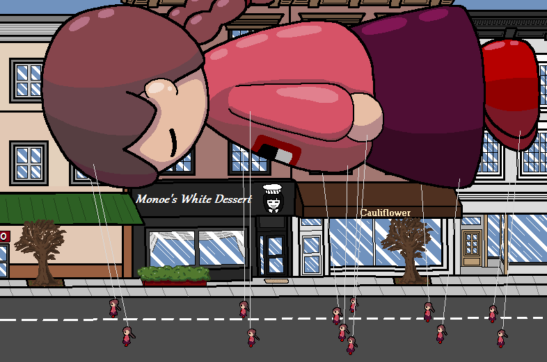 CalefIower's tweet photo. Late Thanksgiving Parade
#yumenikki #ゆめにっき https://t.co/0RrtaLPbDi