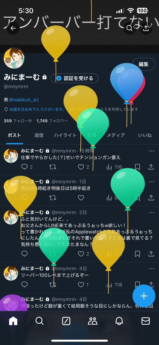 みにまーむ tweet media