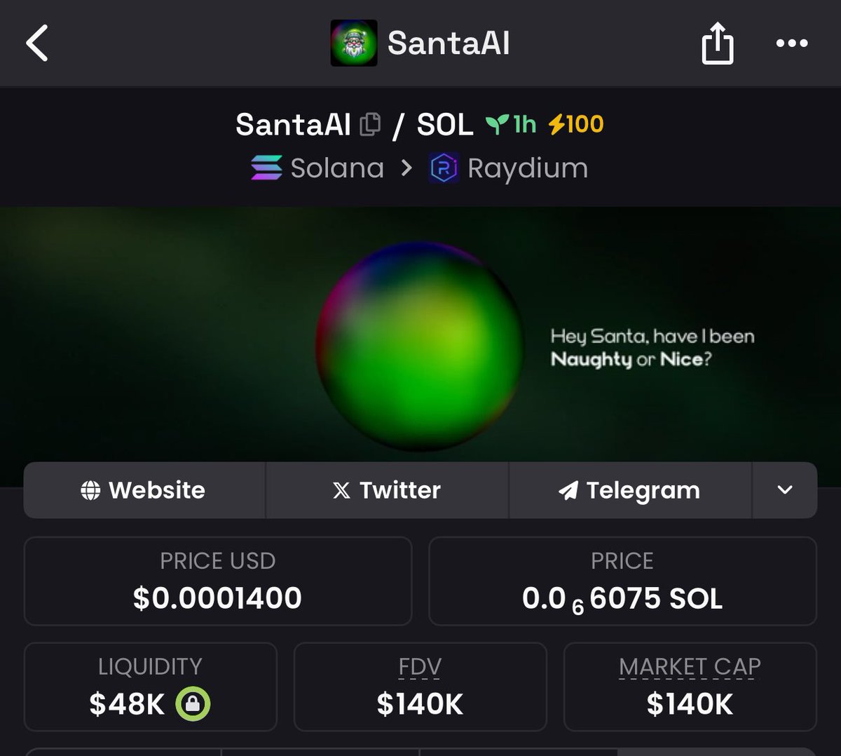 We are so early.

AI Meta + Xmas 

Check it out #SantaAi 

FwtnijMtK1Z8t2MoXcTW1E9JqUZQVawgyDBgzek7pump