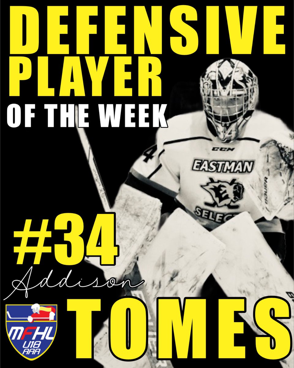 Eastmanfemale's tweet photo. ‼️‼️‼️

ADDISON TOMES
@mfhlu18aaa Defensive Player of the Week!! https://t.co/7yJ78HwQjG