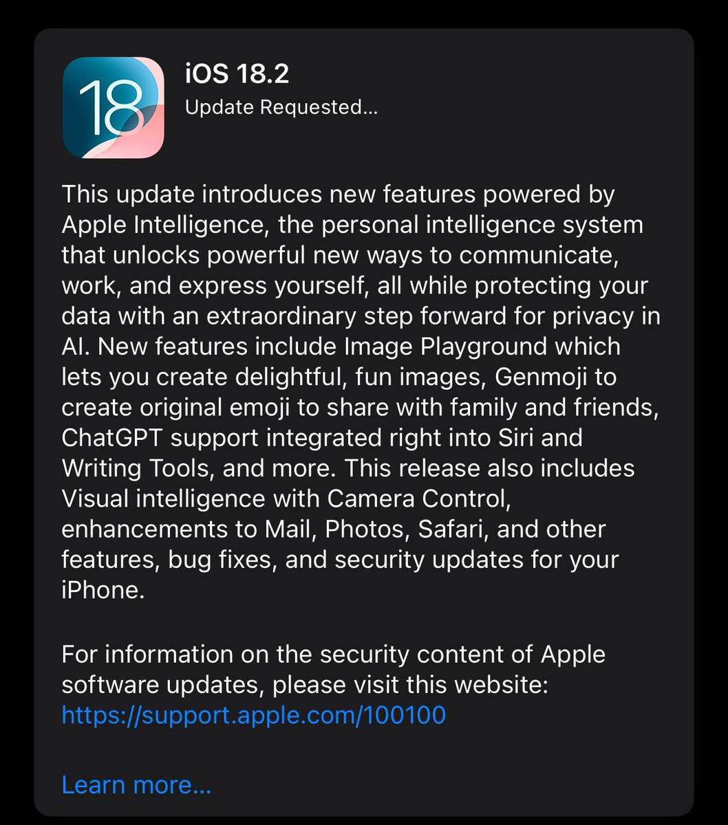 iDoctorB98's tweet photo. #iOS18_2RC https://t.co/myKKmJHgGz