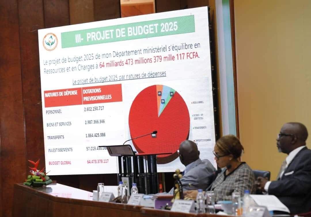 dmBelmonde's tweet photo. 64 milliards 473 millions 379 mille 117 FCFA est le projet de budget 2025 de mon département ministériel adopté à l'unanimité ce jour par les membres de la Commission des Affaires Économiques et Financières (#CAEF) du Sénat Côte d'Ivoire. 
Ce portefeuille nous permettra de renforcer nos actions entreprises sur le terrain en vue d'accroître les performances précédentes en matière de #Solidarité, de lutte contre la Pauvreté et surtout de #Cohesion Sociale. 
Lesquelles actions seront possibles grâce à cette approbation des vénérables Sénateurs à qui j'adresse mon infinie gratitude.