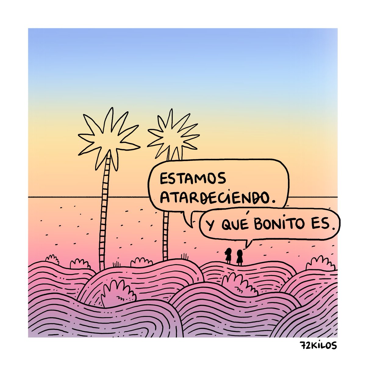 72kilos's tweet photo. Estamos atardeciendo. https://t.co/MkCx7KTHlx