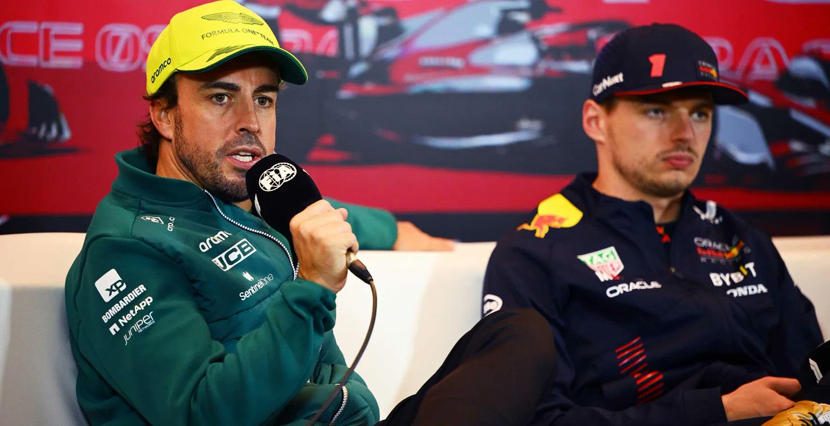 MV33Racing's tweet photo. Alonso believes Max Verstappen got a 1-place grid penalty because he has the 'wrong passport'

🗣"Sometimes when they apply a rule or penalty to someone, then why we don’t follow that path? In the next race it is not applicable anymore, depending sometimes which nationality you are"

🗣"If I do {the same as Russell} I will not receive the same benefit as George did probably there. Or maybe my incident in Australia, contactless 30 meters away from me, someone goes off track and I get a penalty"

🗣"Sometimes you wonder if you switch the positions and you are the other guy, if you will have the same treatment. That’s what I say sometimes."