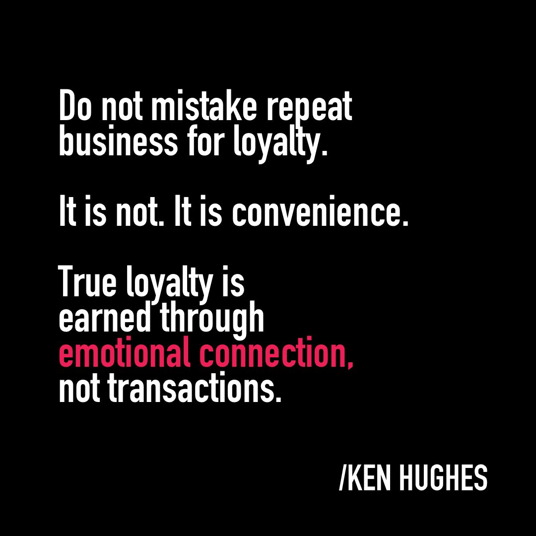 Do not mistake repeat business for loyalty 🫢 #CustomerExperience #quote