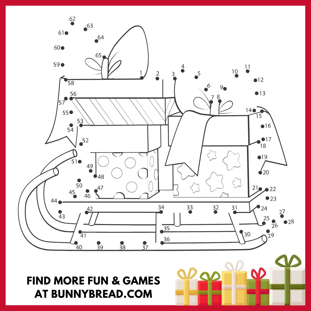 Connect the dots with this #FunFriday activity.
That's What I Said... #BunnyBread!