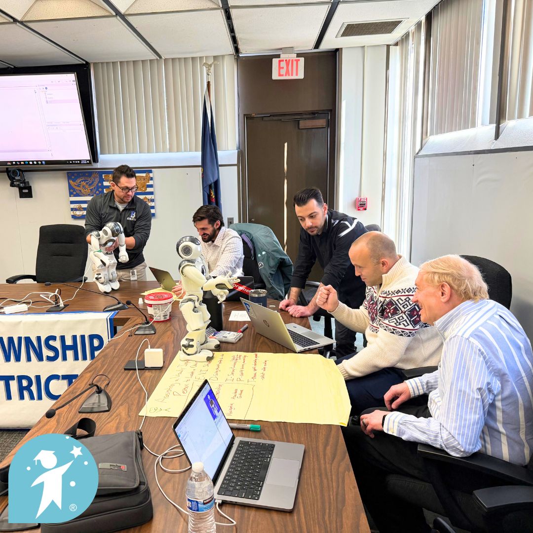 Eduscape's tweet photo. ๐ค Thanks for having us @BensalemSchools! Our recent workshop provided an engaging environment where educators explored programming their NAO robots with Python.
Letโs #RethinkLearning together! ๐๐
#Eduscape #EdInnovation #RethinkLearning #PASchools #Robotics https://t.co/EYaLbYgsAb