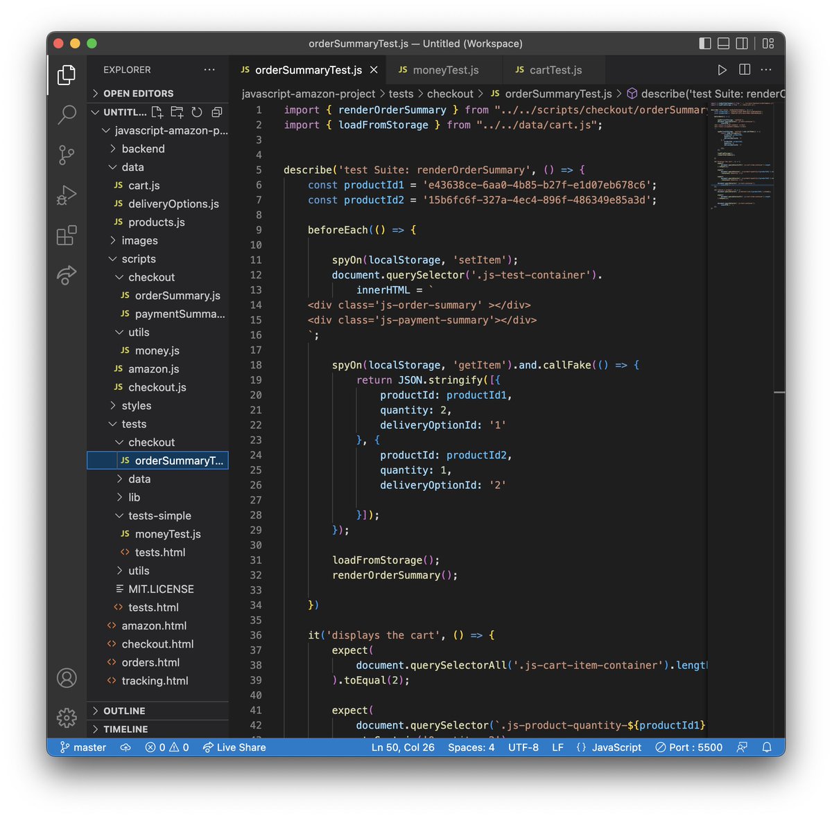 judeman_JS's tweet image. #30Dayscodingchallenge
Day 3: Continuation of testing using jasmine.
Learnt how to test web pages using integration tests (boring 😪) 
Learnt about Hooks using beforeEach and afterEach in jasmine which lets me share code between my test.