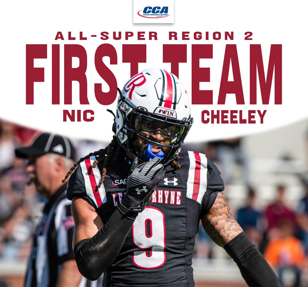 𝐋𝐎𝐂𝐊. 𝐃𝐎𝐖𝐍. 🔒 

Nic Cheeley has been named to the D2CCA All-Super Region 2 First Team.

🐻🧱🏈

#GOBEARS | #BetweenTheBricks