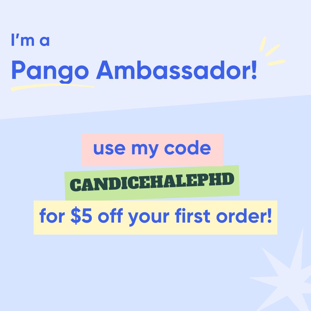 Yes, your girl is now a PANGO AMBASSADOR. Please take a look at my shop and see if I can make your day brighter with a book or two. If you’re a first timer on Pango, then you can save $5 off your order of $10+ with my code. Link: pangobooks.com/CANDICEHALEPHD
#PangoBooks