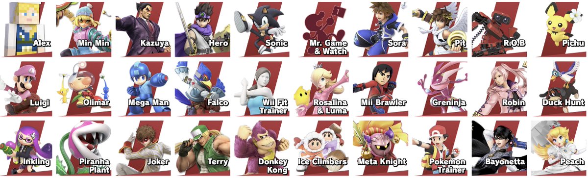 WeNeed2BanSonic's tweet photo. people are talking about a fundies roster and all I'm saying is I would enjoy this game immensely more if this was the roster
(I play Robin! this is not bait I just love the silly characters)
feel free to ask for reasoning on specific characters https://t.co/JtTRg5N7mQ