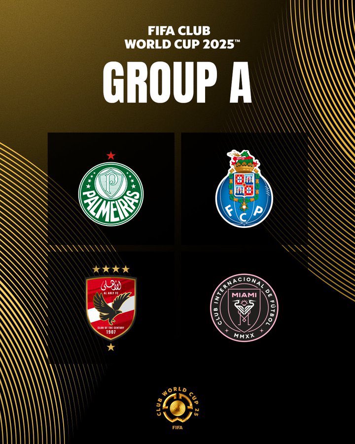 CrackPorto's tweet photo. 🔴 Voici le groupe du FC Porto pour la Coupe du monde des clubs :

🇧🇷 Palmeiras
🇪🇬 Al Ahly
🇺🇸 Inter Miami

(via @Trivela_FR) https://t.co/hYPjGAIFHP