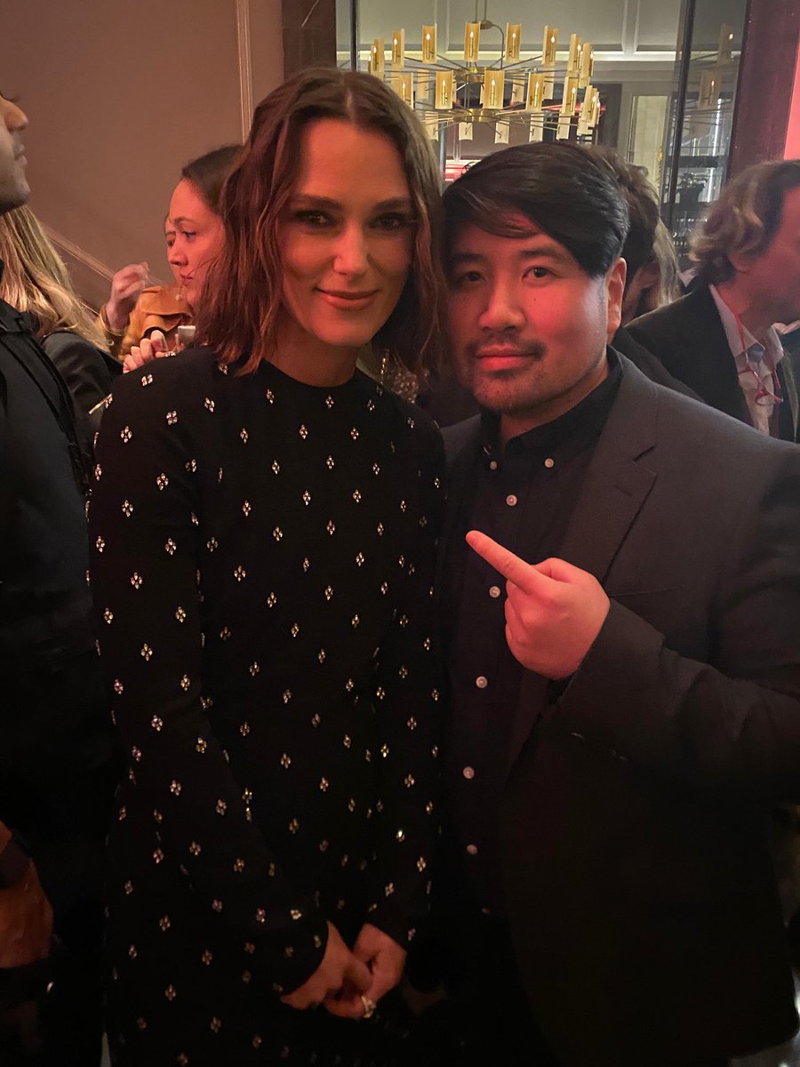 HaiLe2610's tweet photo. Black Doves World Premiere.
What an incredible series and night.
#BlackDoves #Netflix #KeiraKnightley #JoeBarton https://t.co/NAmnU7ua9M
