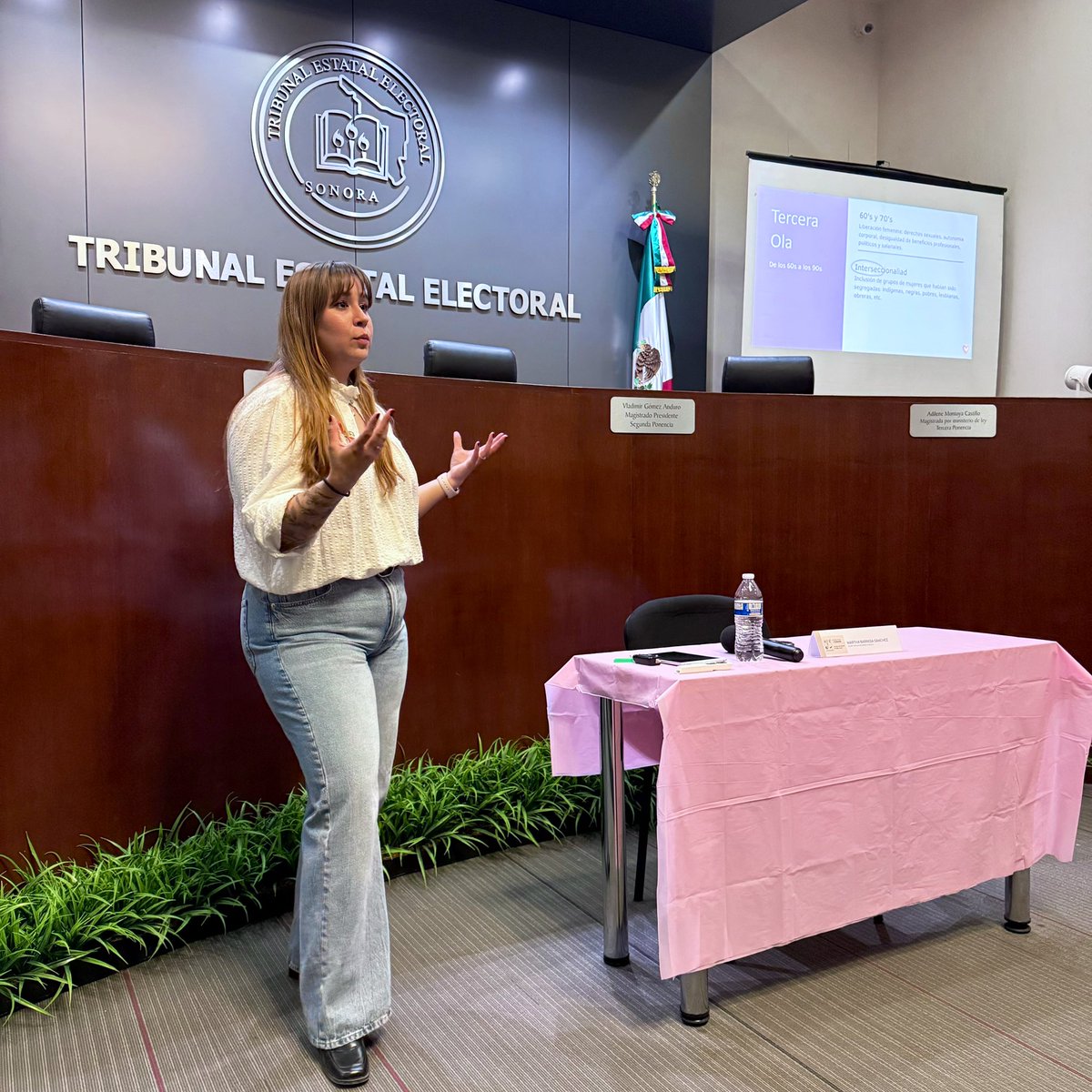 TEESonora's tweet photo. El 4 de diciembre, la Lic. Martha Barreda Sánchez, Directora General de Seguimiento SALVA, nos inspiró en el #TEESON con su conferencia “Introducción al feminismo y protocolo de actuación SALVA”. Su mensaje nos motiva a seguir trabajando por un entorno más seguro y equitativo. https://t.co/QZkZwVC3lI