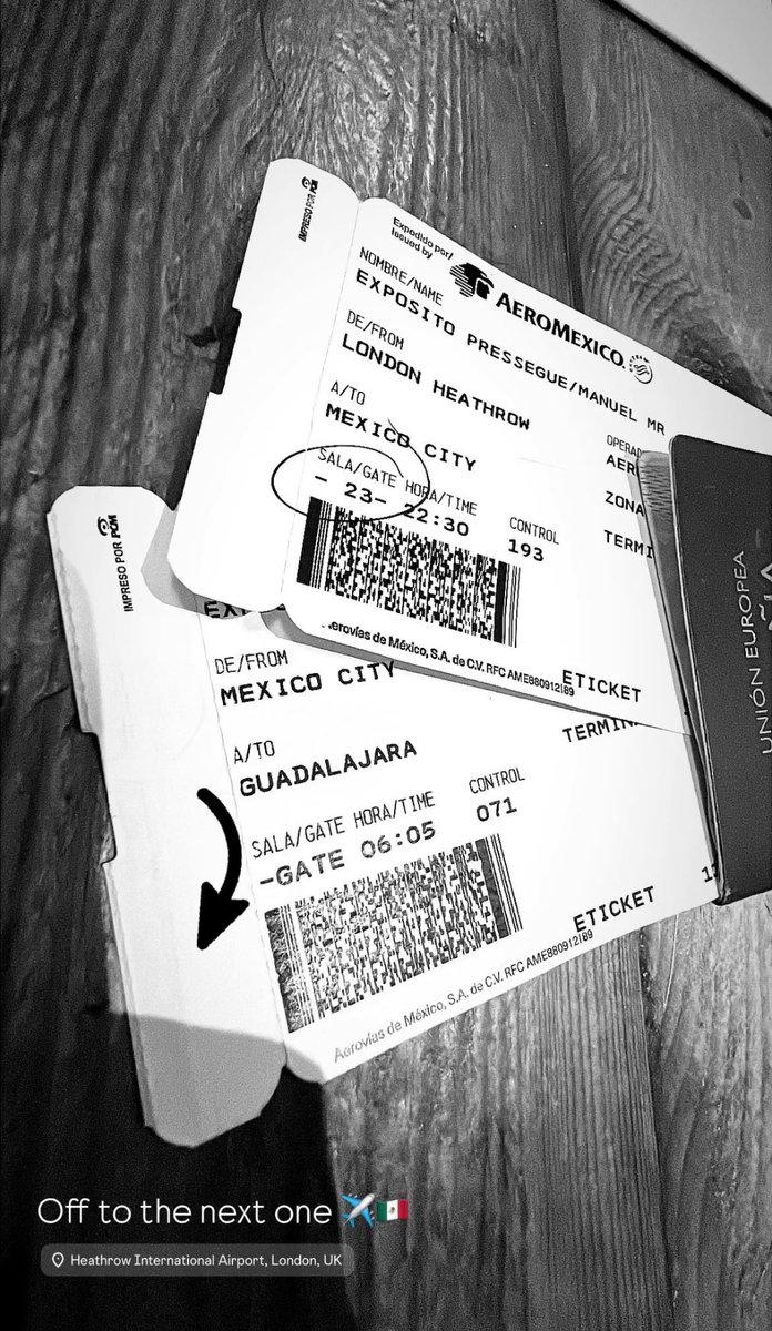 Off to the next one… first Stop ✅ Mexico City 🔜 Guadalajara 🇲🇽✈️🤩