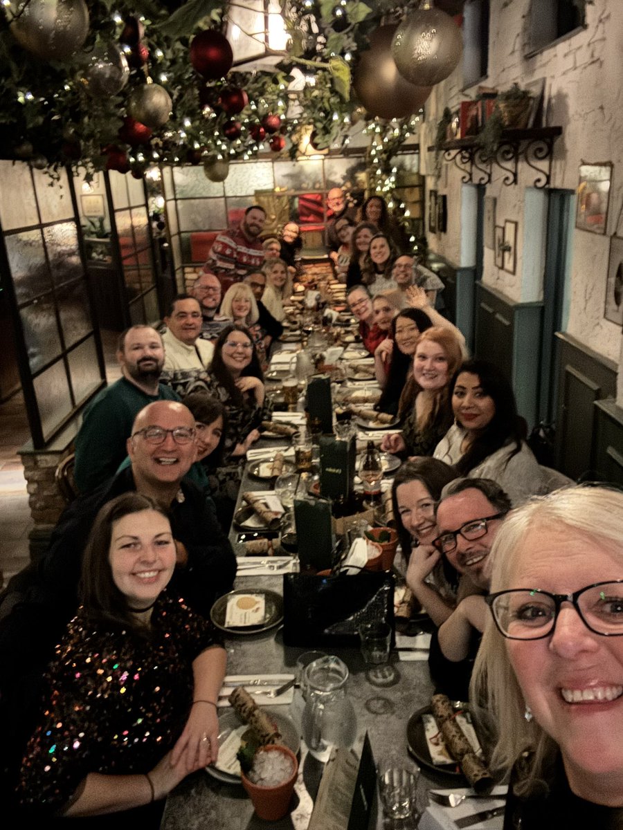 BDA_Deaf's tweet photo. We went to Cardiff for our staff Christmas meal &amp; Away Day this year. Discussed internal processes &amp; well-being policies in the workplace. So good to see staff come together from all over the UK 🇬🇧. Thank you BDA Cymru for organising it. #TakingBSLforward #BSL2032 https://t.co/j7BhcWXykX