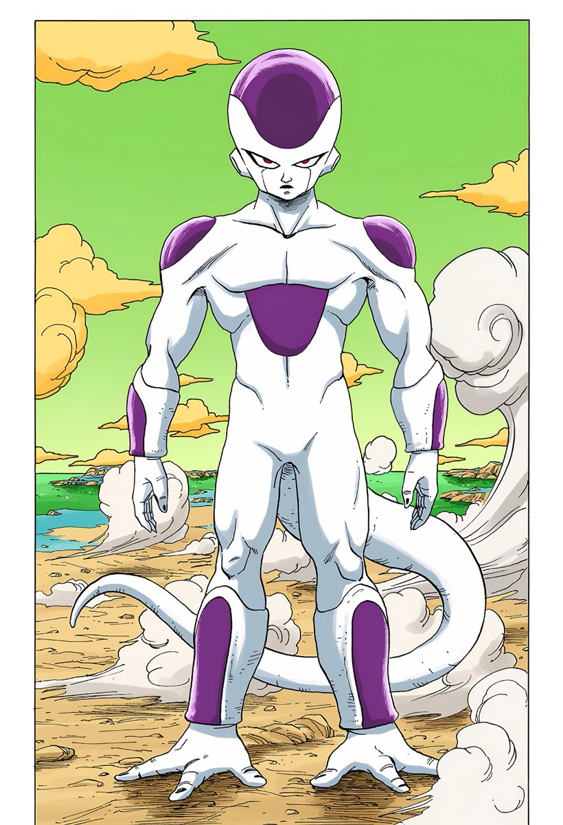 Z3RO_GRAVITY_'s tweet photo. I gotta ask do y’all actually read what you say before hating on Dragon Ball Super?

This literally is Frieza’s base form. The previous forms you see are forms that he created to suppress his power. https://t.co/0WuuuUvoYV